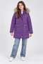 82510-26 Girls' Fur Hooded Quilted Long Puffer Coat 13–16 Years - 2