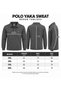 Simenti Large Size Men's Polo Collar Sweatshirt - 7809 - 4