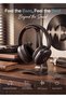 GTH11 Over-Ear Wireless Headphones, Bluetooth 6.0, 40mm Stereo Sound, Low Latency, 28H Playtime, Type-C, Space Gray - 9
