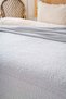 Light Gray Valencia Sherpa Double Plush Blanket - 4