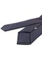 Navy Blue Polka Dot Pattern Classic Tie with Handkerchief Kk14129 - 3