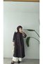 Plaid Lining Trench Coat - Brown
