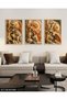 Textured Appearance Spring Branches 3 Piece Wooden Framed Painting Act - 4