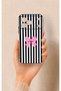 Tecno Spark 50 4g Compatible Pink and White Ribbon Patterned Silicone Case