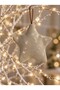 Set of 6 Handmade Christmas Tree Ornaments - Fabric Star, Pine Tree, and Bow Details. - 2