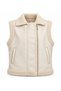 Suede Fur Collar Vest Cream - 2