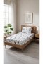Tiny Dreams Series 100% Cotton Space-Themed Children's Elastic Bed Sheet Set - Astronaut Patterned Single Bed Sheet + Pillowcase