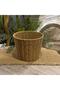 Round wicker basket سلة خوص مدورة