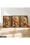 Textured Appearance Spring Branches 3 Piece Wooden Framed Painting Act - 2