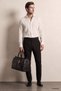 Ds Damat Black Diagonal Fabric Trousers - 6
