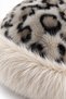 Snow Leopard Women's Plush Fur Russian Hat Beret |   Leopard Patterned Winter Hat - 4
