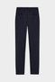 Relaxed Fit (No Pile) Navy Blue Striped Jogger Pants - 6