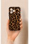 Tecno Spark 50 4g Compatible Dark Leopard Leather Pattern Silicone Case