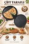 Double-Sided Pancake Pan 36 cm Granite Cast Iron Fireproof Non-Stick Wooden Handle Domestic Production - 3