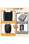 Metal Key Lock Box with Shackle, 4-Digit Combination, Wall Mounted - 4