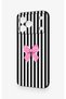 Tecno Spark 50 4g Compatible Pink and White Ribbon Patterned Silicone Case - 4