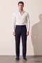 Relaxed Fit (No Pile) Navy Blue Striped Jogger Pants - 4
