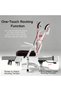 Ergonomic Black White Office Chair, 360 Degree Swivel Height Adjustable Mesh Chair, Computer Desk Chair with Lumbar Support & Headrest - 5