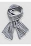 Gray Color Unisex Cashmere Blend Scarf