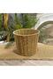 Round wicker basket سلة خوص مدورة