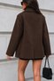 Lorven Oversize Brown Viral Women's Cashmere Jacket - 6