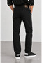Taro Black Cotton Non Denim Straight Fit Men's Trousers - 3