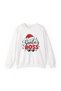 Santa Printed Cotton 3 Thread Threaded Oversize Sweatshirt