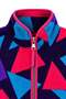 1061 Women's 80S Retro Geometric Patterned Side Pocket Zippered Fleece Sweatshirt - 4