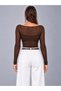 Flamli Modal Full Elestan Transparent Bluz - 6