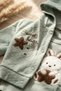 Lumi Bunny Cotton 3-Piece Baby Set - Green Color Hooded Jacket, Bodysuit and Pants Set - 4
