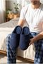 Men's Suede Textured House Slippers Closed Toe Open Back Soft Plush Winter Comfortable Slippers - 6