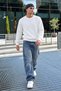 Men's Long Sleeve Casual White Sweater - 6