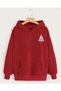 Christmas Tree Printed Cotton 3 Thread Threaded Oversize Sweatshirt