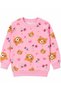 Girl's Cotton Cotton-Padded Pink Teddy Bear Patterned Eye Patched Long Sleeve Winter Pajama Set - 3