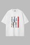 Weird Fishes Radiohead Printed White Oversize Unisex T-Shirt