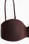 Padded microfibre balconette bra