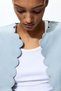 Scalloped-edge jacket - 3