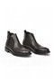 Rubber Sole Chelsea Boots with Side Elastic Black Skin Genuine Leather Stylish Comfortable Men's Classic Boots 600527 - 4