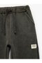 Oversized Sweatpants with Elastic Waistband and Pockets - 3