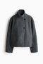 Felted funnel-collar jacket - 2