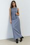 My Fashion Belt Li, Sleeveless, Crew Neck Maxi Dress - 6