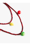 Multi-Colored Fruit Figured Beaded Multiple Necklace - 2