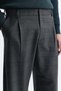 Barrel Fit Plaid Trousers - 4