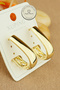 Xuping Earrings - Xuping 2.5cm Hoop Model Gold Hoop Earrings Do Not Tarnish - 3