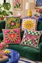 Colorful Double-Sided Digitally Printed Set of 4 Duvet Covers - 43X43 cm