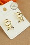 Xuping Earrings - Xuping 1.5cm Stone Oval Arpa Hoop Model Gold Hoop Earrings Do Not Tarnish - 4