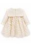 Baby Girl Ecru Ruffle Dress with Bolero, Stylish Special Occasion Combination - 2