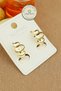 Xuping Earrings - Xuping 1.5cm Stone Oval Arpa Hoop Model Gold Hoop Earrings Do Not Tarnish