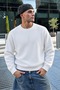 Men's Long Sleeve Casual White Sweater