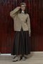 Beige long cardigan - 2